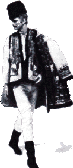 Image of a dancer with a
folk costume
